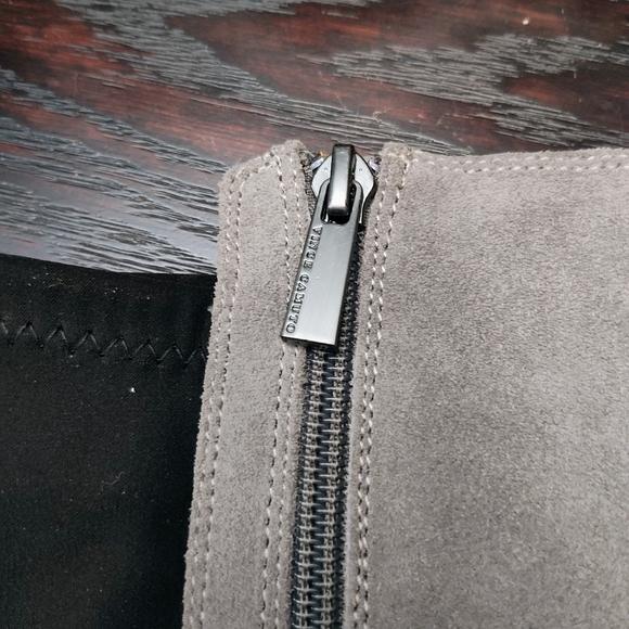 Vince Camuto split shaft suede wedge tall boots, size 7.5 - Picture 10 of 11